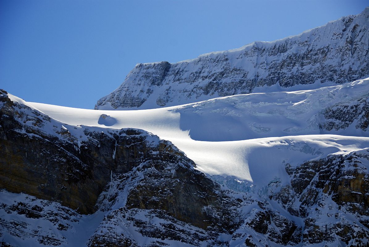 38 Crowfoot Mountain and Glacier From Viewpoint On Icefields Parkway